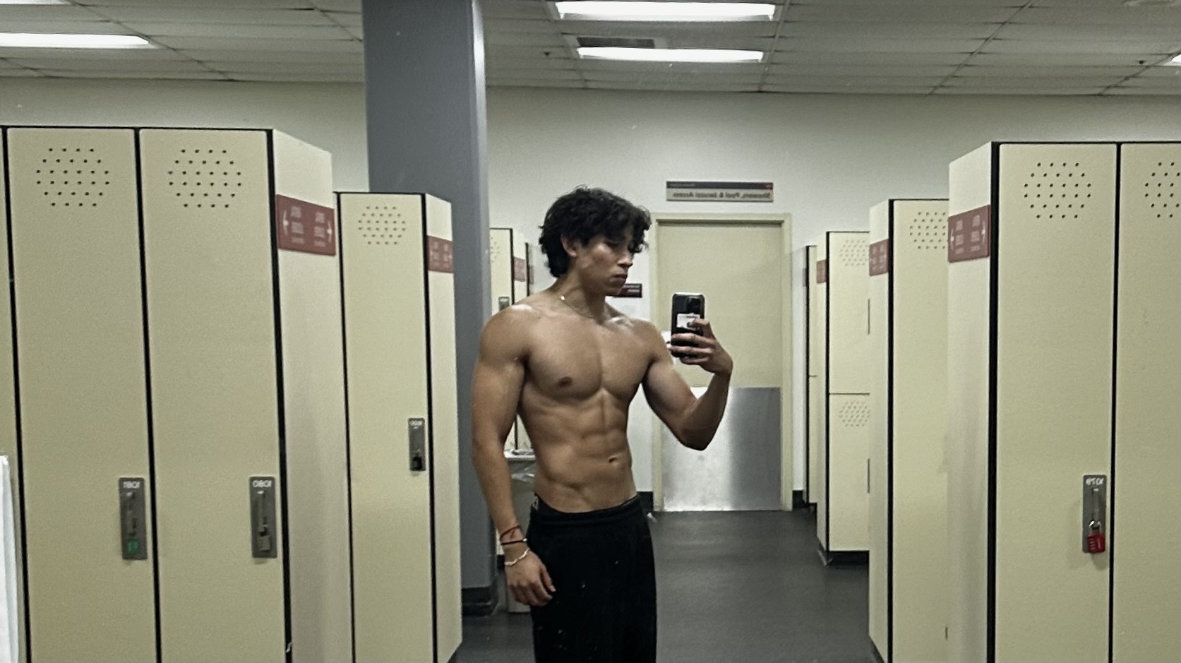 Jared Lizama training